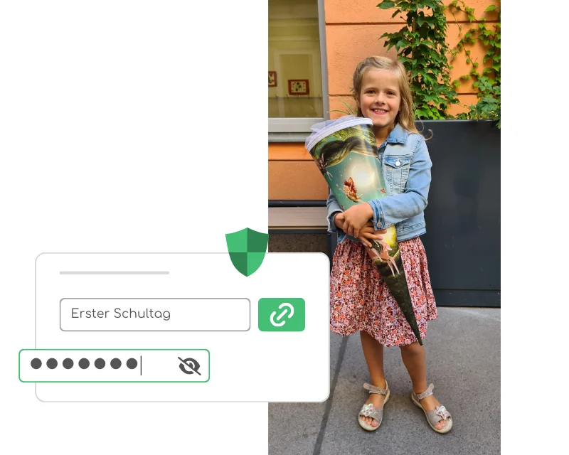 Wichtige Meilensteine wie der erste Schultag festhalten